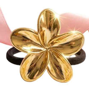 Gold Floral Hair Tie