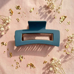 Sleek Rectangle Dual Tone Claw Clips ✨