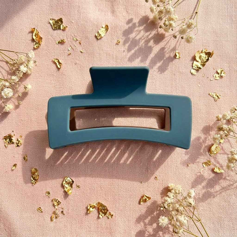 Sleek Rectangle Dual Tone Claw Clips ✨