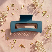 Sleek Rectangle Dual Tone Claw Clips ✨
