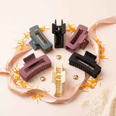 Sleek Rectangle Dual Tone Claw Clips ✨