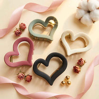 Heart Claw Clips Dual Tone 💖