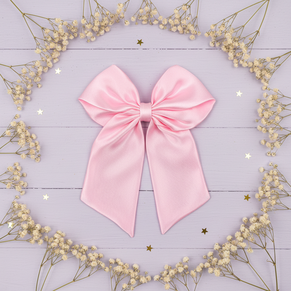 Satin Hair Bow Clip (Set of 3)