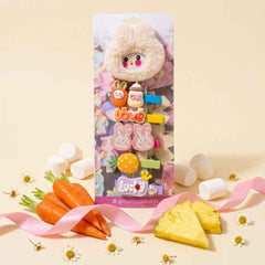Cute Bunny & Fruit Hair Clips Set
