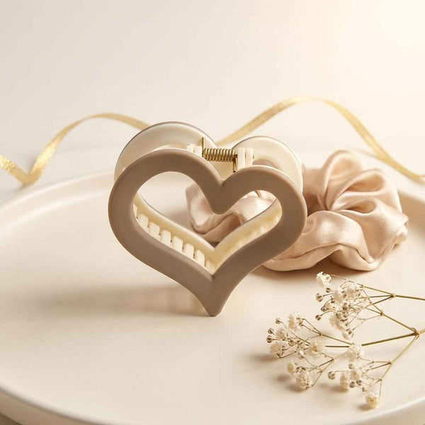 Heart Claw Clips Dual Tone 💖