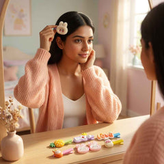 Cute Bunny & Fruit Hair Clips Set