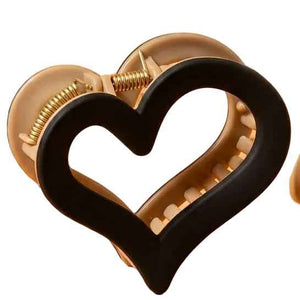 Heart Claw Clips Dual Tone 💖