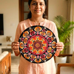 Mandala Art Decorative Wall Plate – Handmade Wall Decor