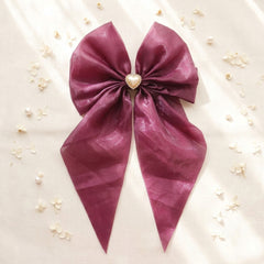 Satin Hair Bow for Girls & Women - Big