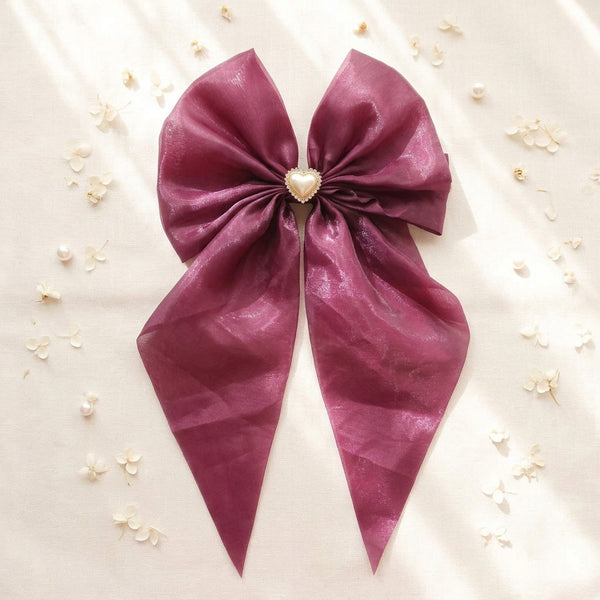Satin Hair Bow for Girls & Women - Big
