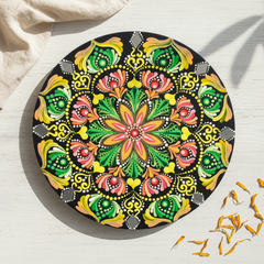 Mandala Art Decorative Wall Plate – Handmade Wall Decor