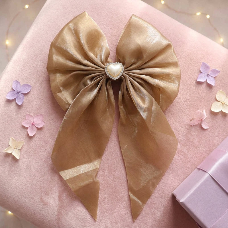 Satin Hair Bow for Girls & Women - Big