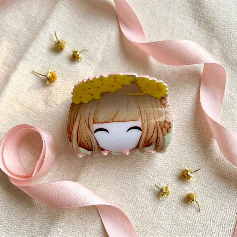 Cartoon Claw Clips – Cute Girl 🎀💖