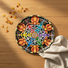 Mandala Art Decorative Wall Plate – Handmade Wall Decor
