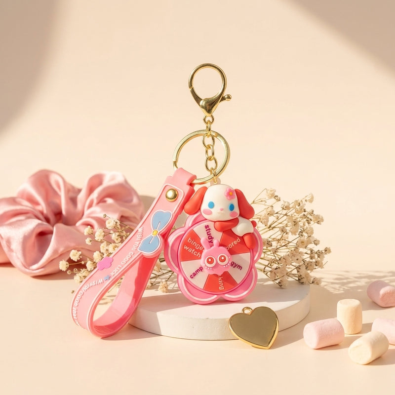 Spinning Wheel Keychain