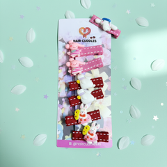 Cute Kids Hair Clips Set – Cartoon & Star Design (Pair of 3)