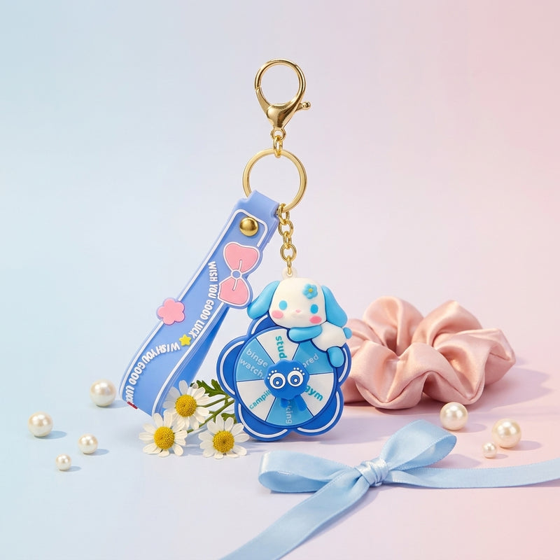Spinning Wheel Keychain