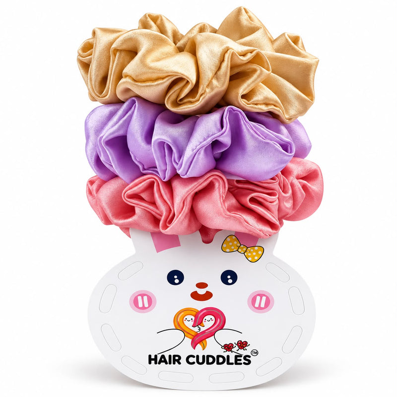 Premium Satin Scrunchies Hamper – Set of 3