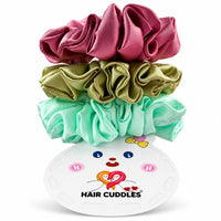 Premium Satin Scrunchies Hamper – Set of 3 | Hair Cuddles™