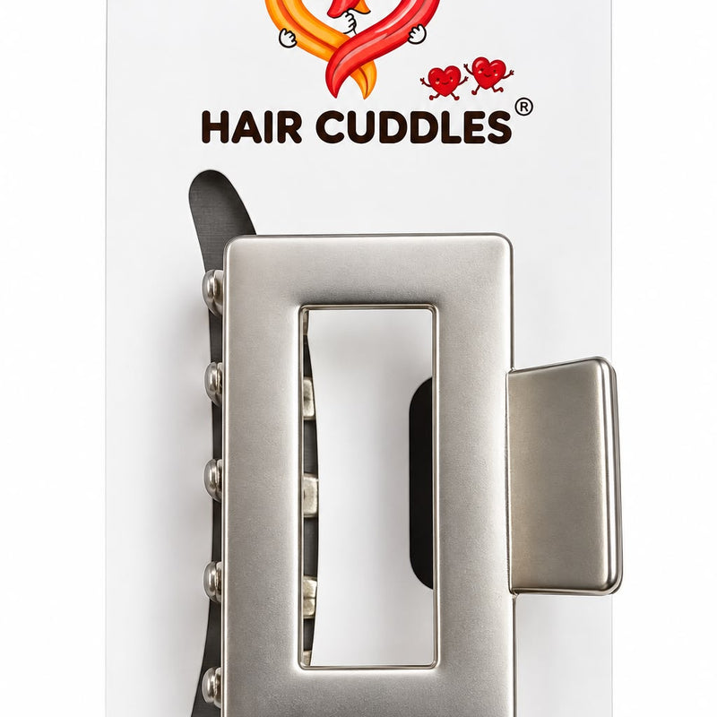 Premium Korean Silver Metal Hair Claw